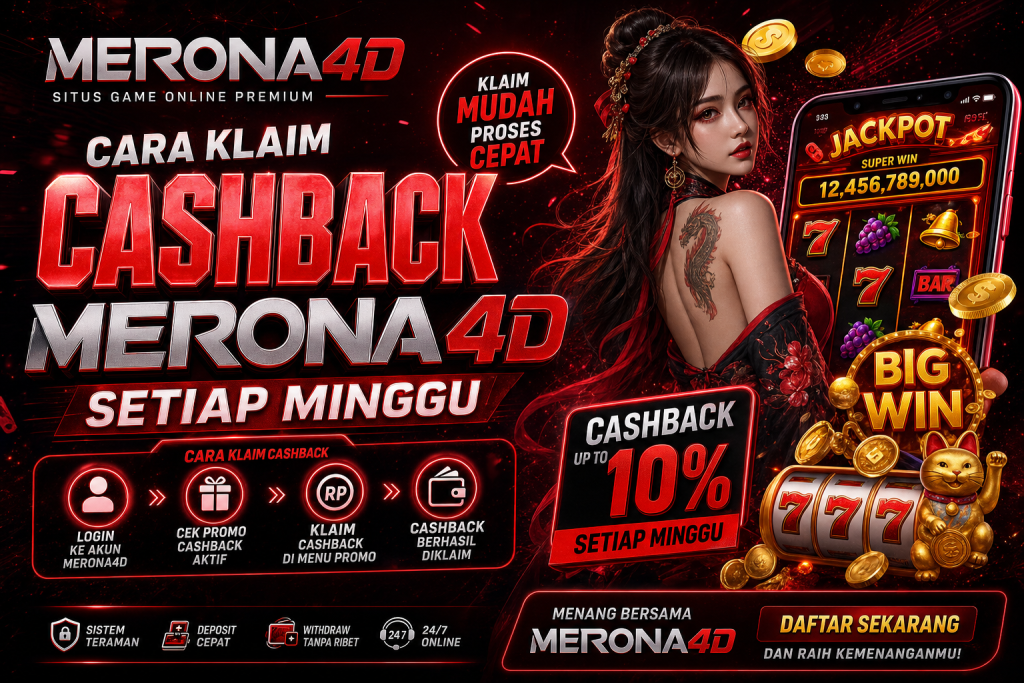 Cara Klaim Cashback Merona4d Setiap Minggu