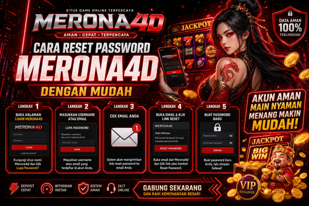 Cara Reset Password Merona4d dengan Mudah